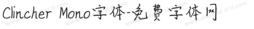 Clincher Mono字体字体转换